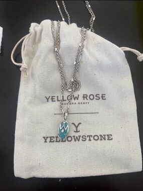 Kendra Scott Turquoise Blue Pendant Necklace